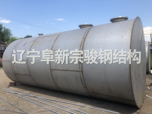 臥式白鋼儲(chǔ)罐，大型防腐化工儲(chǔ)罐